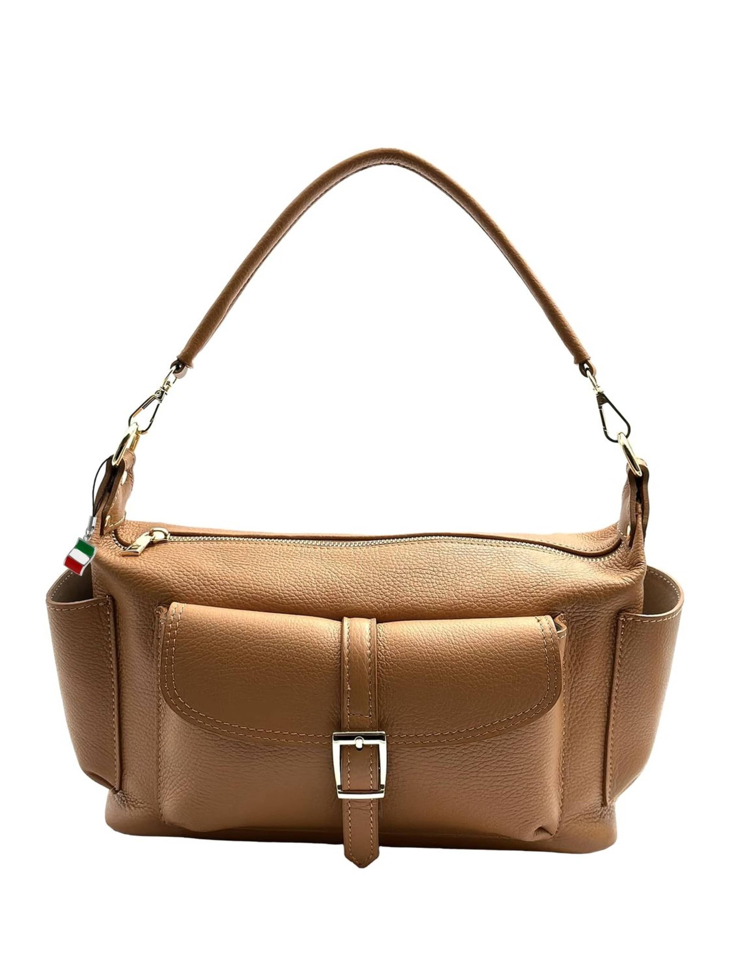 Sac bandoulière Florence en marron : devant