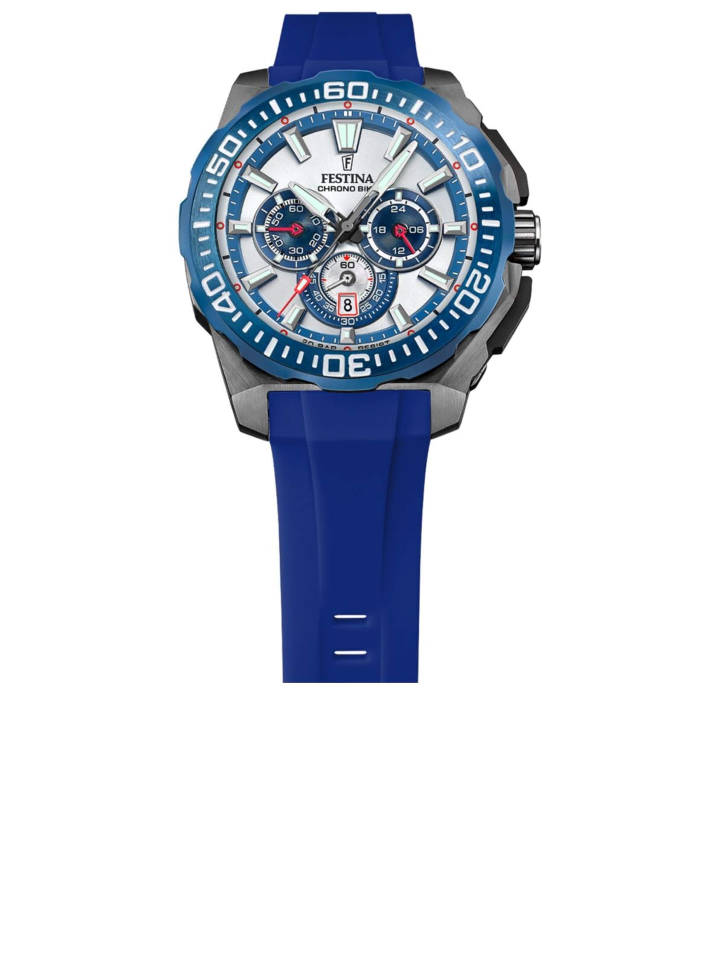Montre à affichage analogique 'Chronograph Chrono Bike' FESTINA en argent