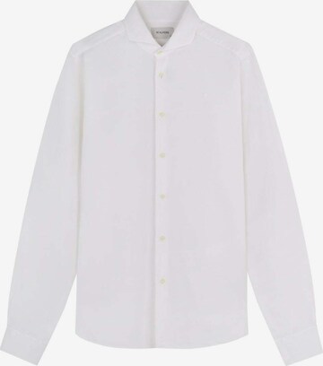 Scalpers Regular fit Button Up Shirt in White: front