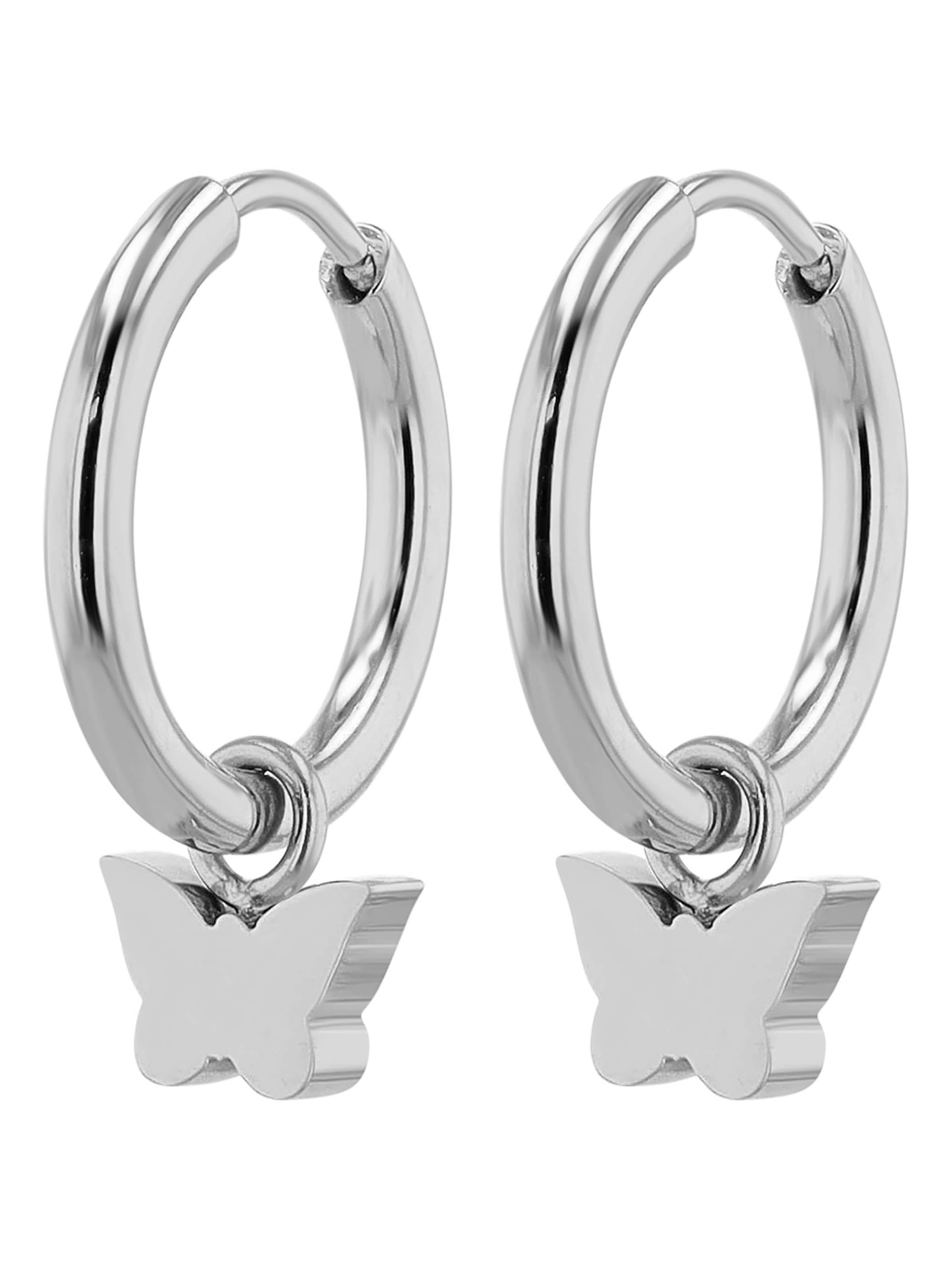 Akzent Earrings 'Sienna, langlebig' in Silver: front