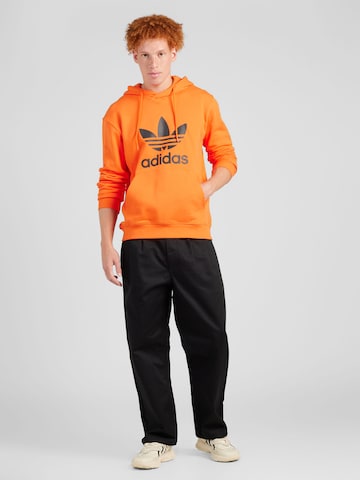 ADIDAS ORIGINALS Sweatshirt 'Adicolor Classics Trefoil' in Orange