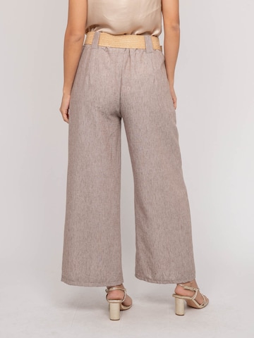 Regular Pantalon folklorique 'Pantalon de ville et ceinture ELOUVE' Dona Lisa en gris