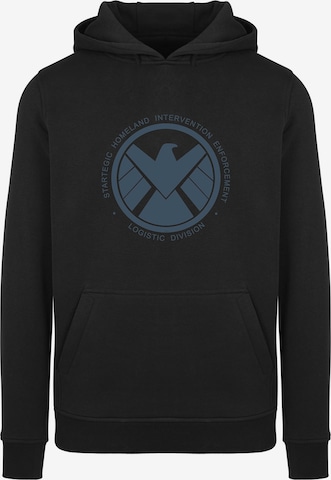 F4NT4STIC Sweatshirt 'Marvel Avengers Agent Of SHIELD Logistics Division' in Zwart: voorkant