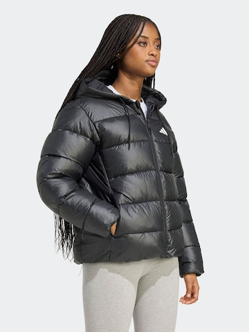 ADIDAS SPORTSWEAR Спортно яке 'ESS' в черно: отпред