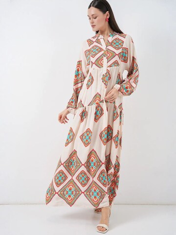 Bigdart Jurk in Beige