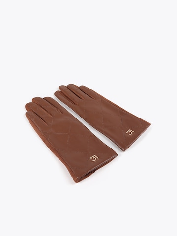 Lola Casademunt - Luvas com dedos em castanho