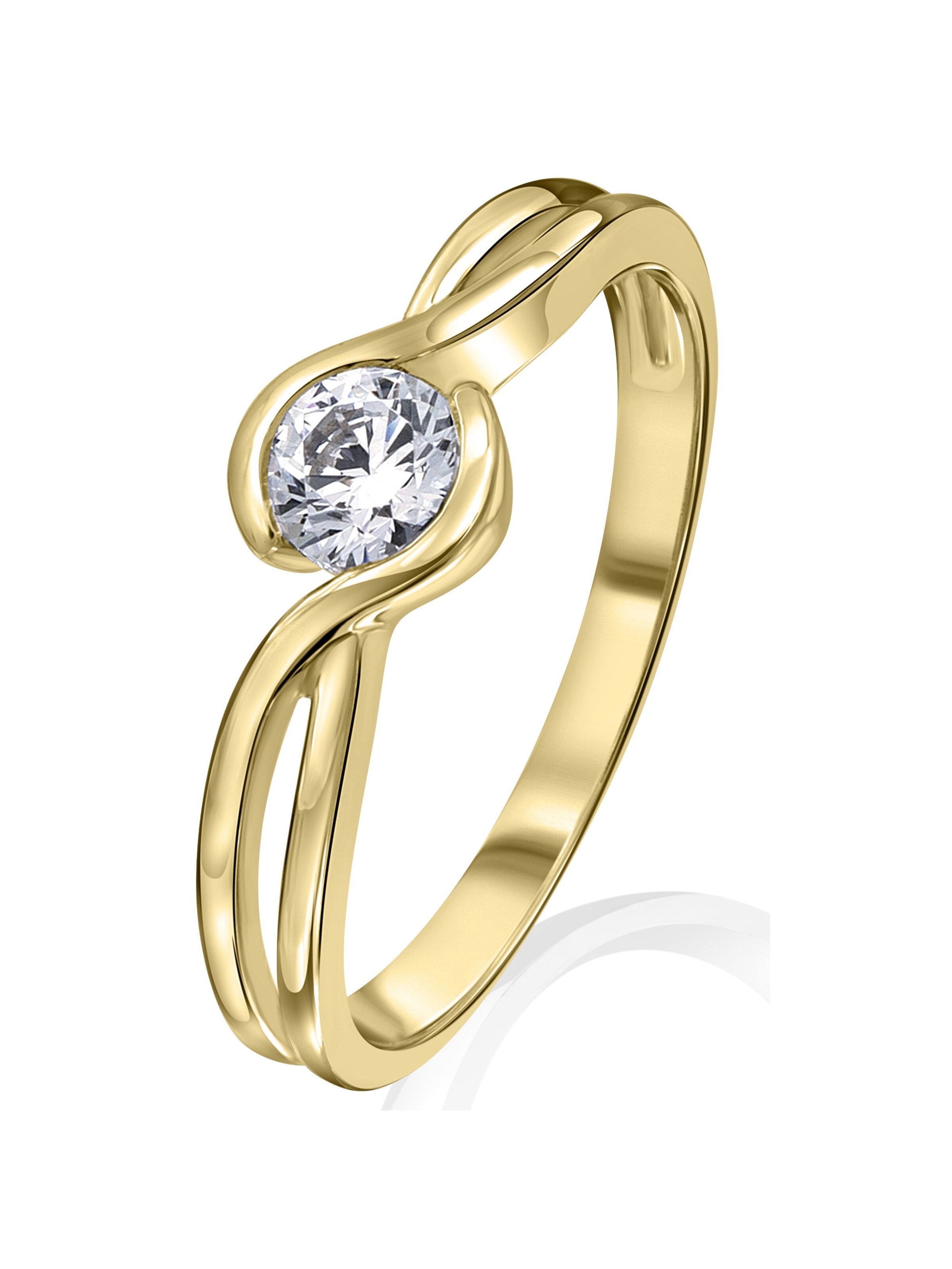 ONE ELEMENT Ring in Gold: Vorderseite