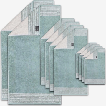 Asciugamano di Cawö in verde: frontale