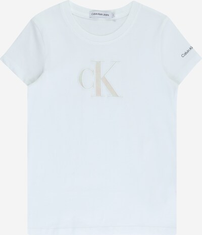 Calvin Klein Jeans Bluser & t-shirts i beige / hvid, Produktvisning