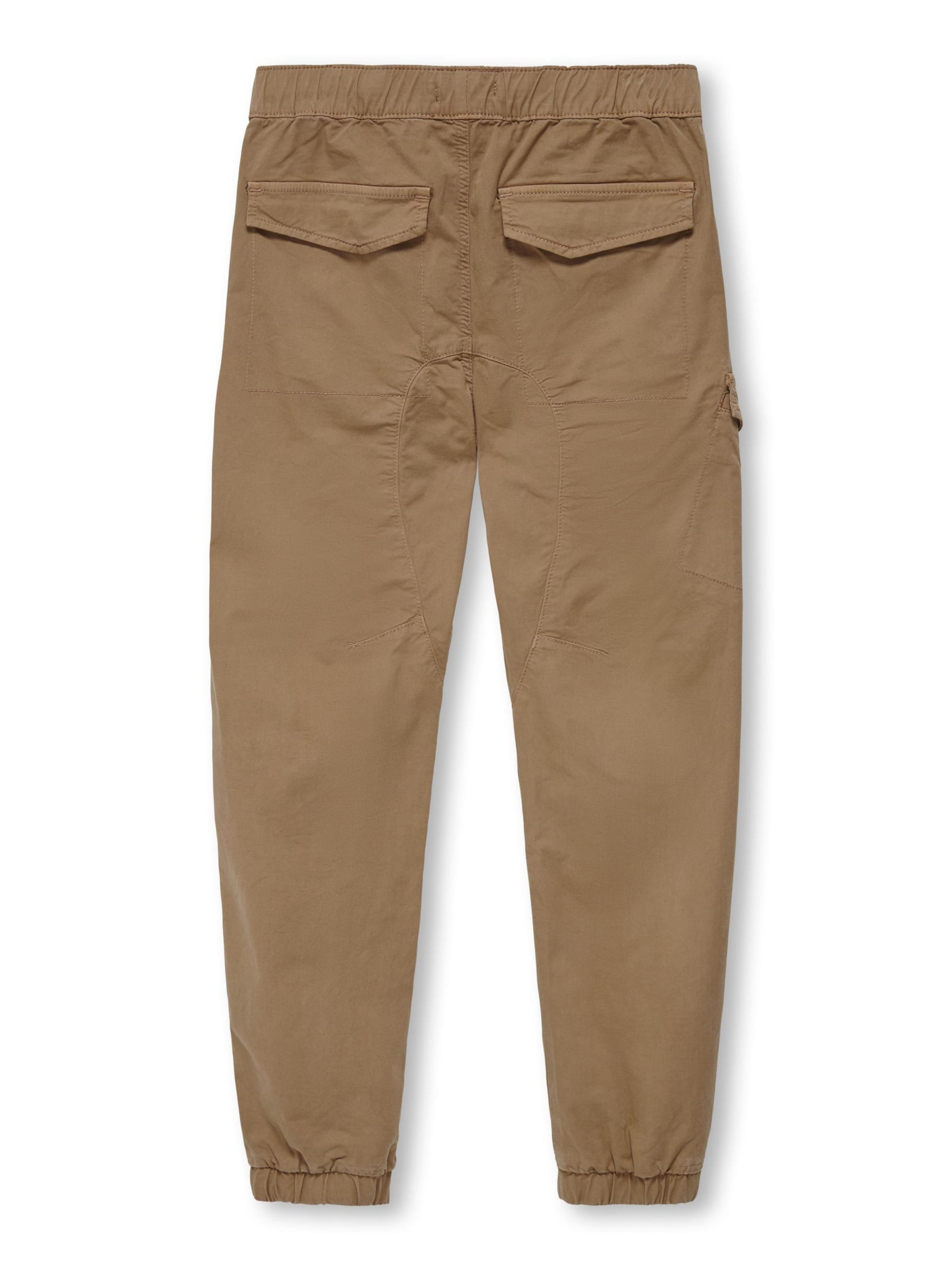ONLY GIRLS Tapered Trousers in Brown