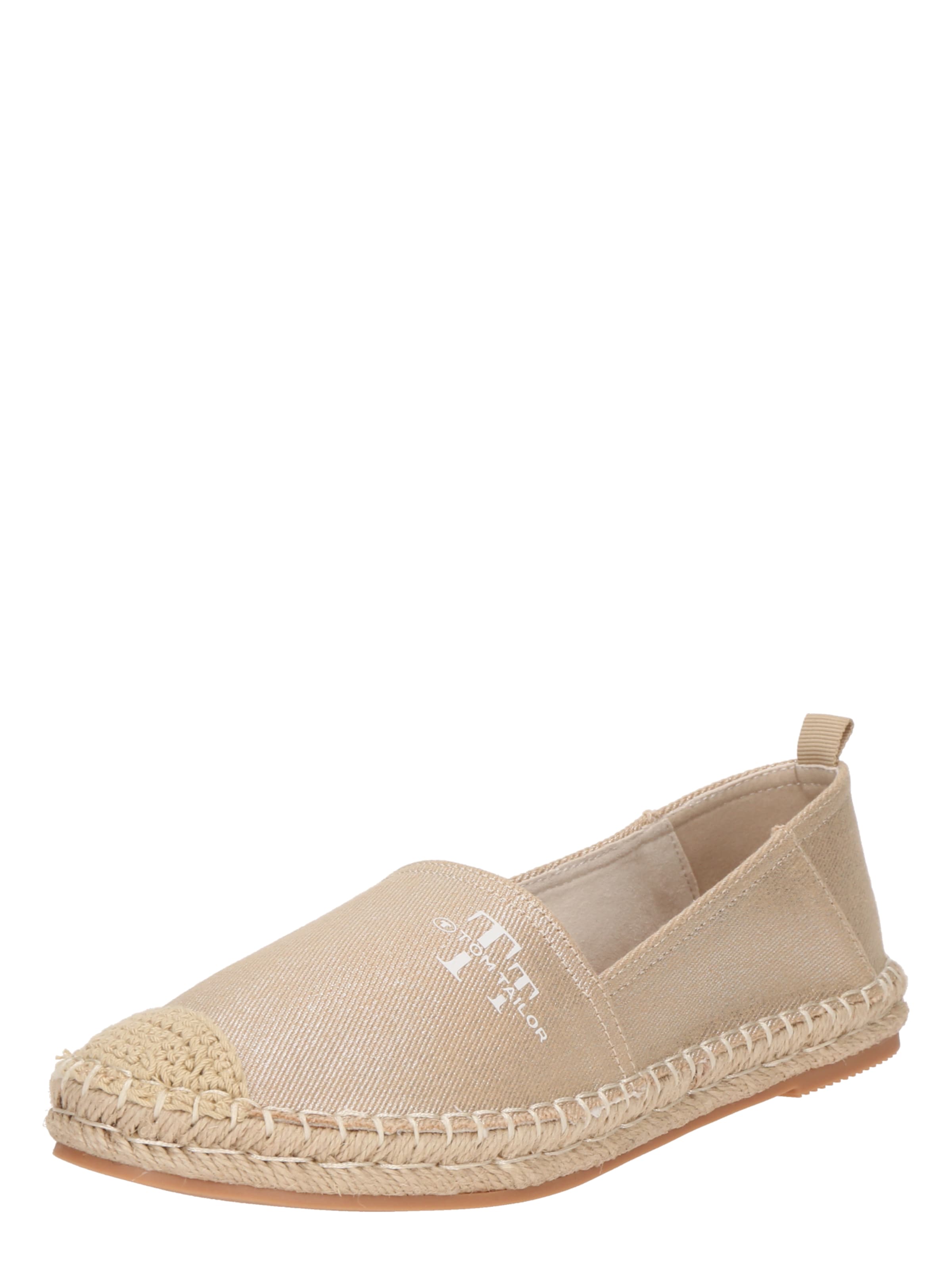 TOM TAILOR Espadrilky – zlatá: přední strana