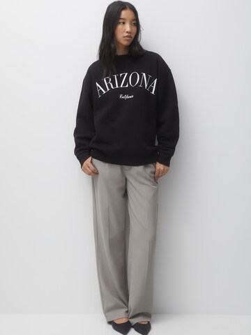 Pull&Bear Sweatshirt in Schwarz