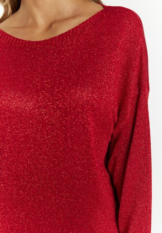 faina - Pullover em vermelho