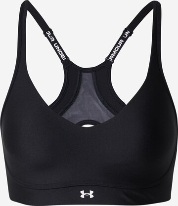 UNDER ARMOUR Bustier Sport bh 'Infinity' in Zwart: voorkant