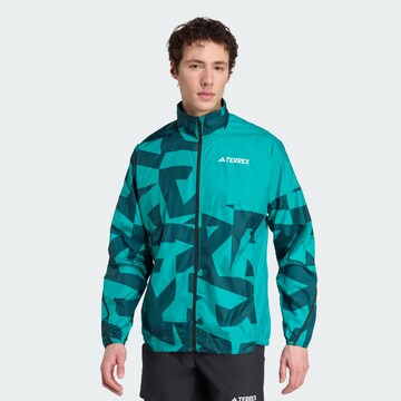 Veste de sport ADIDAS TERREX en vert : devant