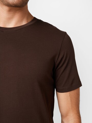 Coupe slim T-Shirt JACK & JONES en marron