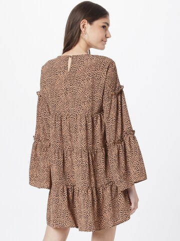 In The Style Shirt Dress in Brown