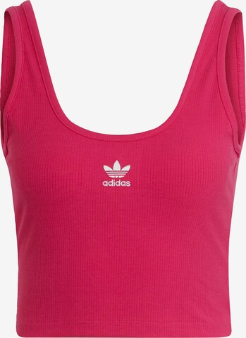 ADIDAS ORIGINALS Topp 'Essentials Rib' i rosa: framsida