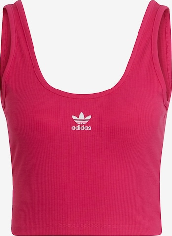 ADIDAS ORIGINALS Τοπ 'Essentials Rib' σε ροζ: μπροστά