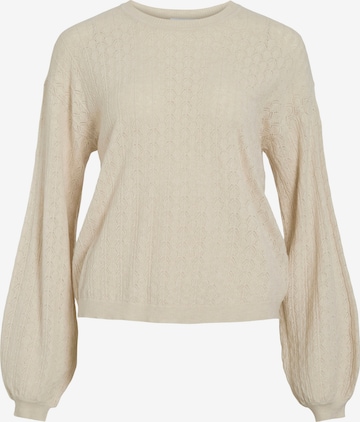 VILA Sweter 'VIEMI' w kolorze biały: przód