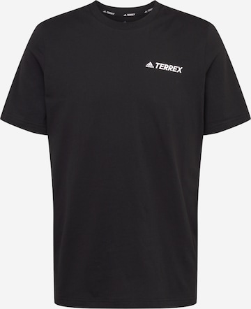 T-Shirt fonctionnel 'Mountain Landscape' ADIDAS TERREX en noir : devant
