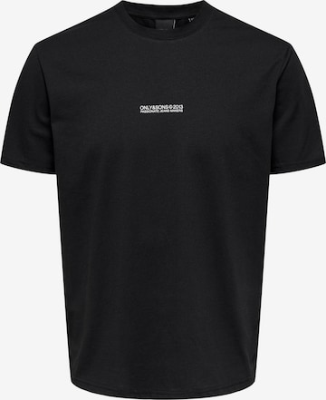 T-Shirt 'MUSK' Only & Sons en noir : devant