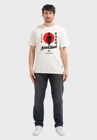 Oldskull Shirt 'Asian Silent Blade Kanazawa' in Wit