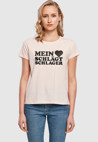 Merchcode T-Shirt in Pink: Vorderseite