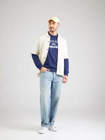 JACK & JONES Collegepaita 'JWHMILO' värissä sininen
