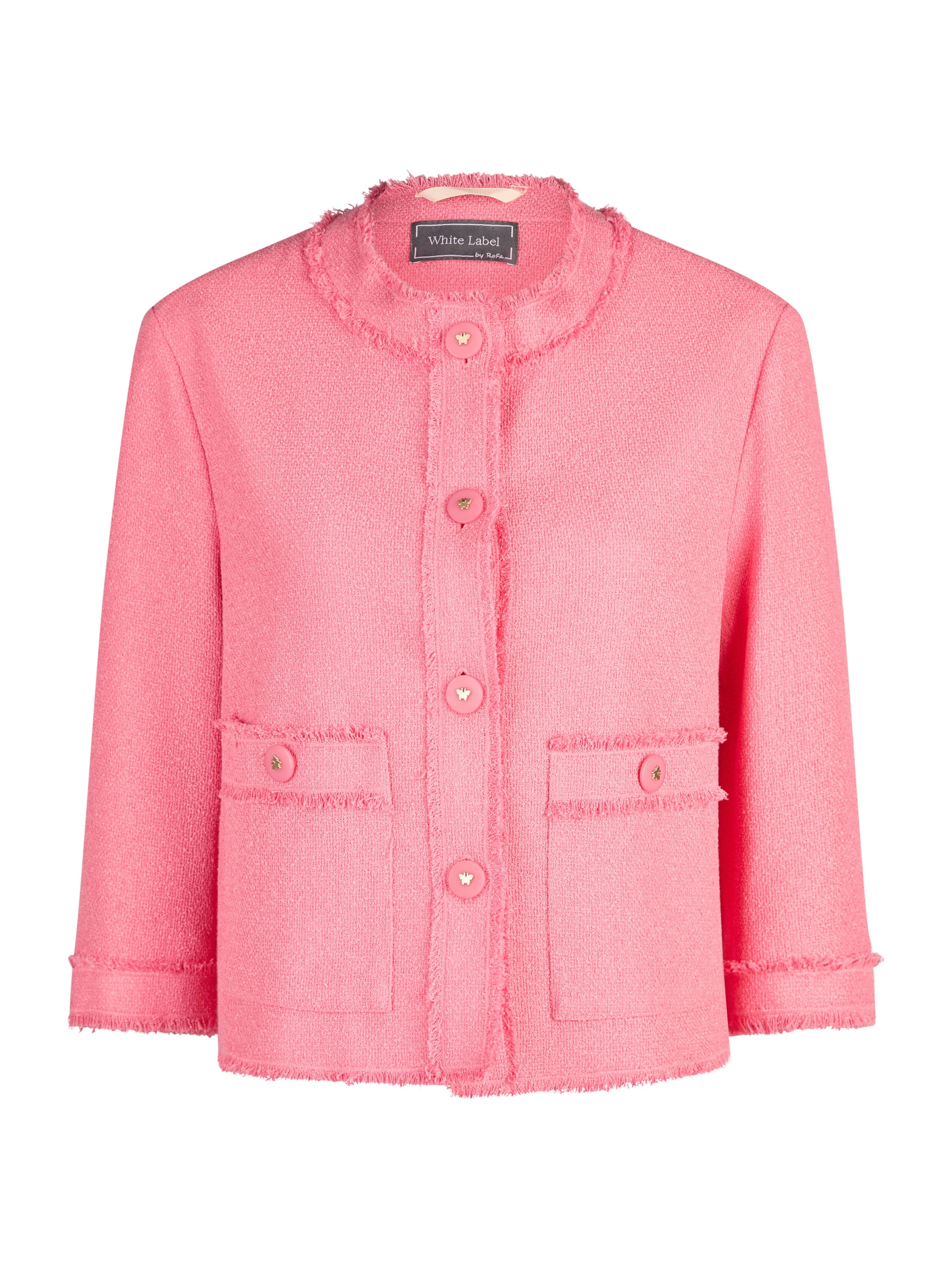 Veste mi-saison White Label en rose : devant