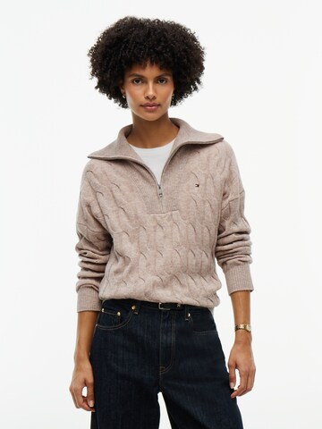 TOMMY HILFIGER Pullover in Braun: Vorderseite