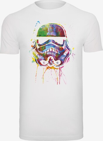 T-Shirt 'Star Wars' F4NT4STIC en blanc : devant