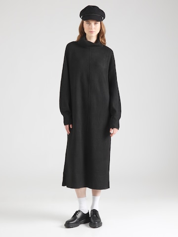 Abito in maglia di PIECES in nero: frontale