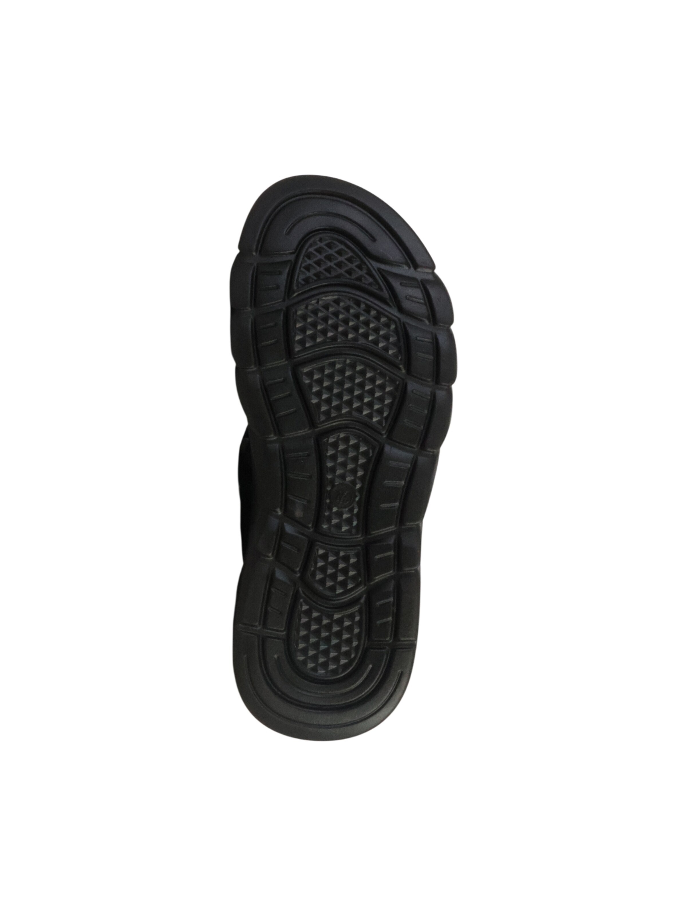 Sandales 'Flache Sandalen mit Klettverschluss' Elong en noir