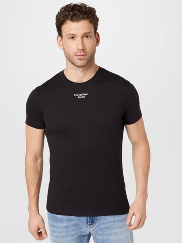 T-Shirt Calvin Klein Jeans en noir : devant