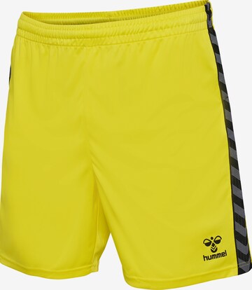 Hummel Regular Workout Pants 'AUTHENTIC' in Yellow