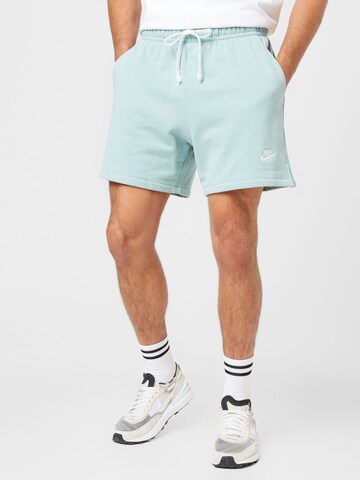 Nike Sportswear Regular Pants 'Club Flow' in Blue: front