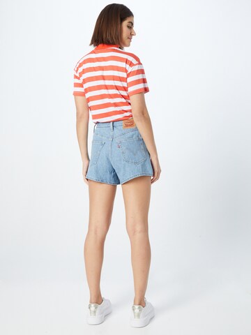 LEVI'S ® Regular Farkut 'High Waisted Mom Short' värissä sininen