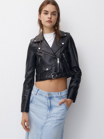 Pull&Bear Between-Season Jacket in Black: front