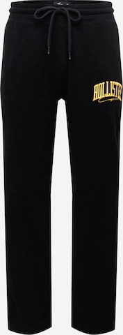 HOLLISTER Pants 'VARSITY' in Black: front