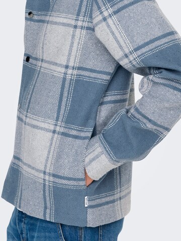 Only & Sons Regular fit Overhemd 'ONSMACE' in Blauw
