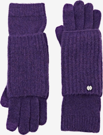 ESPRIT Full Finger Gloves in Purple: front