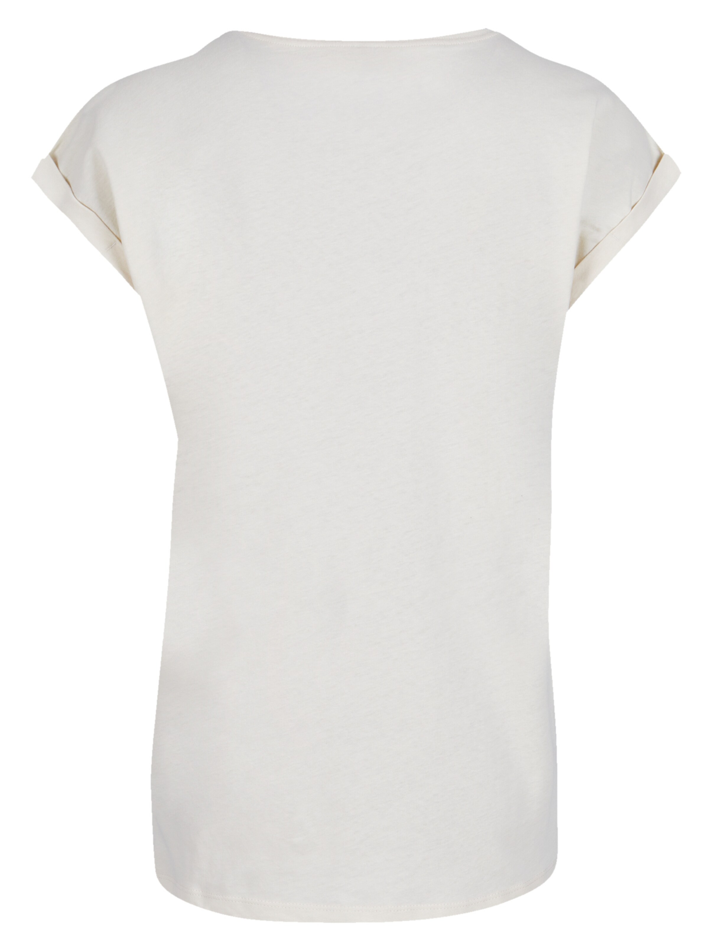 T-shirt 'Christmas Retro Song Tapes Pink' F4NT4STIC en beige