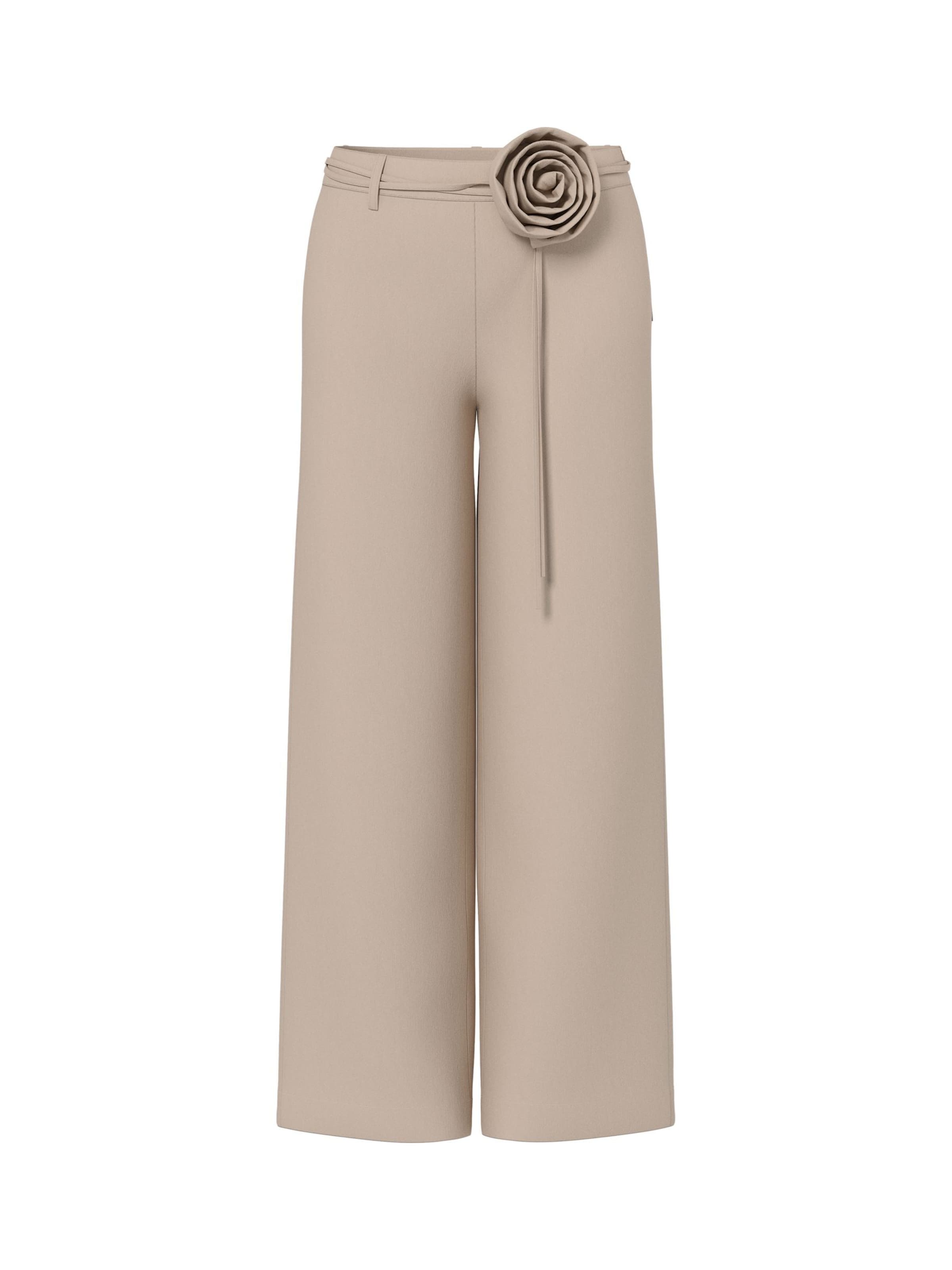 Wide leg Pantaloni 'Clara' di HYPEDROP in beige: frontale