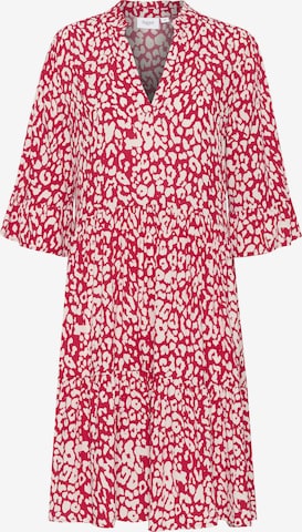 SAINT TROPEZ Jurk 'Eda' in Rood: voorkant