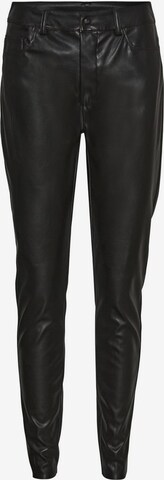 Coupe slim Pantalon 'CALLIE' Noisy may en noir : devant