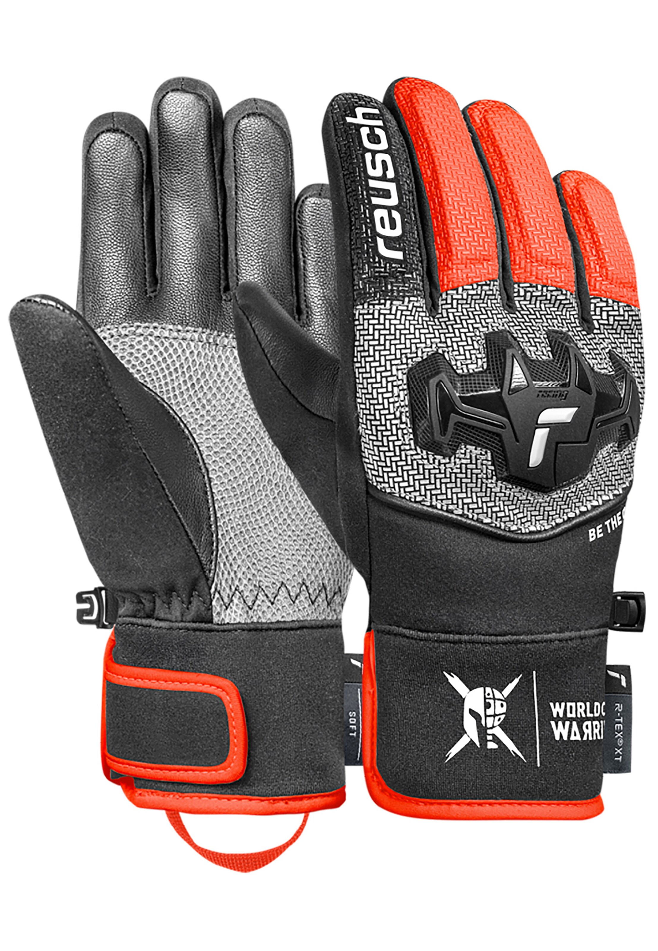 REUSCH Fingerhandschuhe 'Worldcup Warrior R-TEX® XT' in Grau: Vorderseite