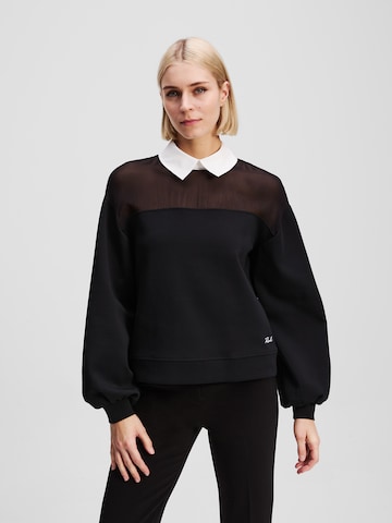 Karl Lagerfeld Majica | črna barva: sprednja stran