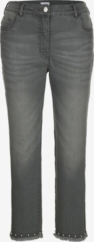 MIAMODA Slimfit Jeans in Grijs: voorkant