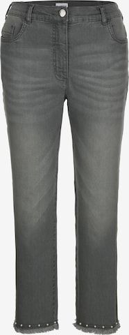 MIAMODA Slimfit Jeans in Grijs: voorkant